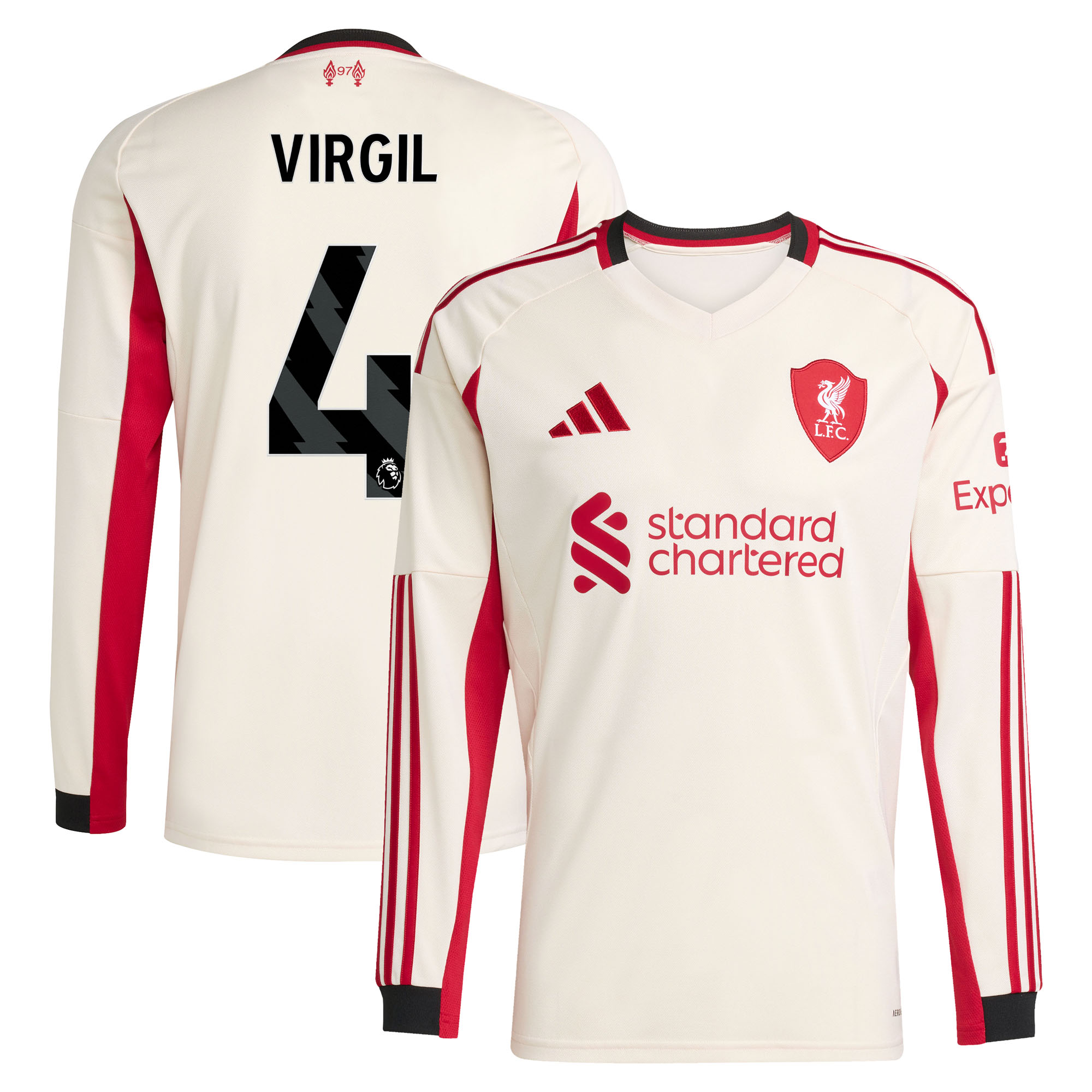 Liverpool adidas Auswärtstrikot 2025-26 - Langarm mit Aufdruck Virgil 4 Image
