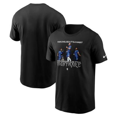 Chelsea Nike „For Chelsea it’s a Habit“ Grafik-T-Shirt – Schwarz Image