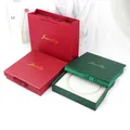 Portagioie con fiocco in nastro Tote Bags collana di perle orecchini bracciale organizzatore regalo scatola per fedi nuziali scatola per imballaggio di gioielli in carta