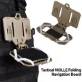 NUOVA scheda di navigazione tattica MOLLE piegata per telefoni cellulari, supporto per navigatore, gilet, borsa per il petto, pannello amministrativo, accessori per gilet da caccia