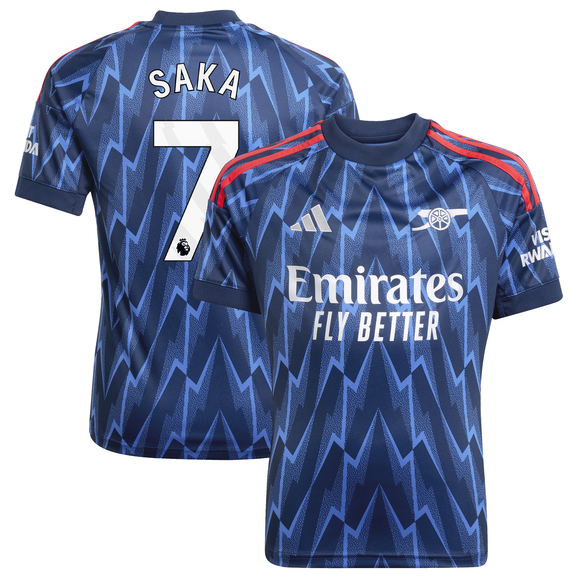 FC Arsenal 2025-26 adidas Auswärtstrikot - Kinder mit Aufdruck Saka 7 Image