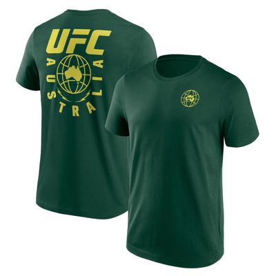 UFC Australia Hemisphere T-Shirt – Dunkelgrün – Herren Image