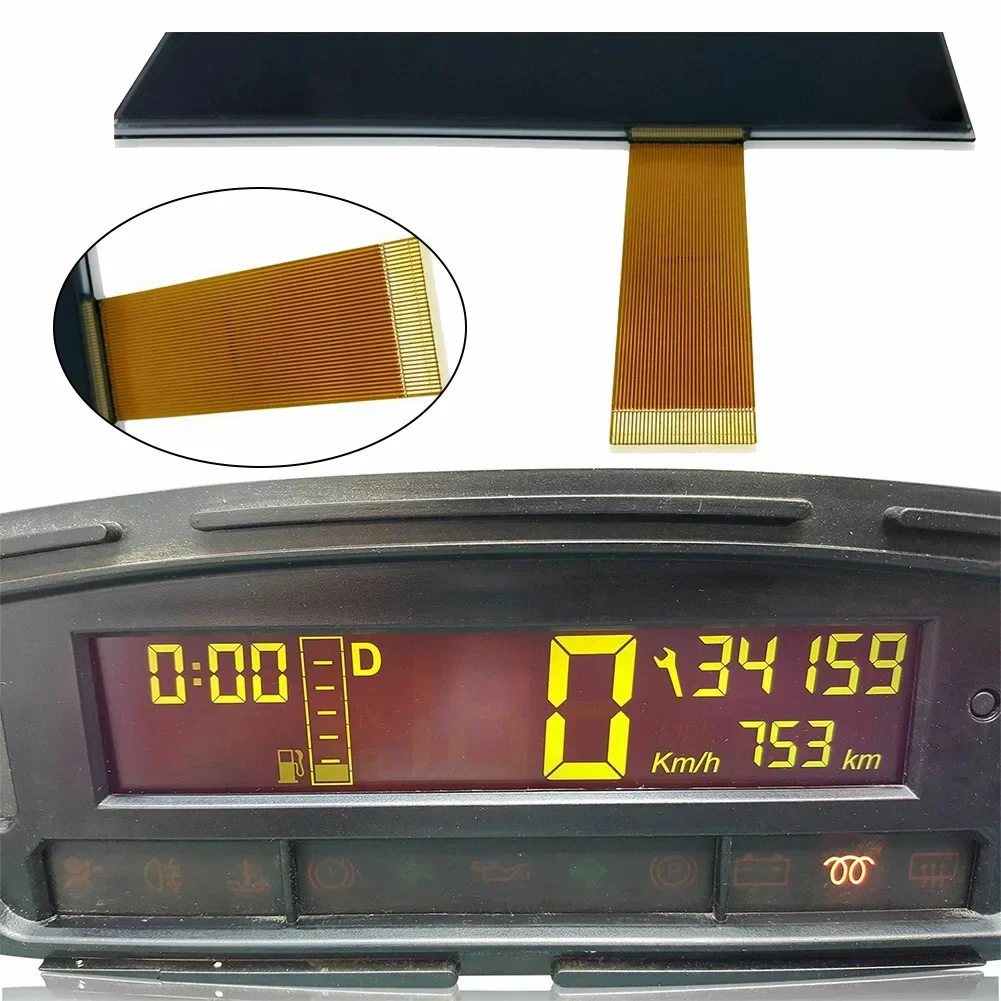 Display LCD per auto per Microcar MC1/MC2/M.Go e Ligier X-Too JS28 Quadro strumenti 2004-2011 # 200402107007 PIN 140x36mm 36