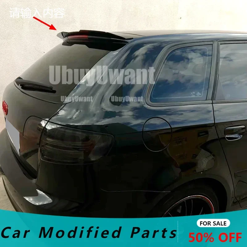 Auto Posteriore Tetto Spoiler Labbro Estensione Baule Posteriore Spoiler Lip Ala Per Audi A3 8P/8P FL 2003-2012 Hatchback Ala Posteriore Auto Tuning