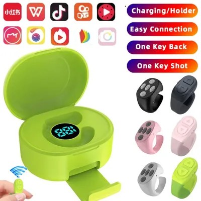 Für TikTok Scrolling Ring Remote Page Turner Clicker Kindle App Kamera Fernbedienung Bluetooth-Kompatibel für IPhone Ipad Android Telefon