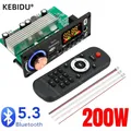 200W Amplificatore Bluetooth 5.3 MP3 WMA APE Scheda di decodifica 12V 100W 50W Vivavoce Auto Audio Microfono USB TF FM Lettore musicale FAI DA TE