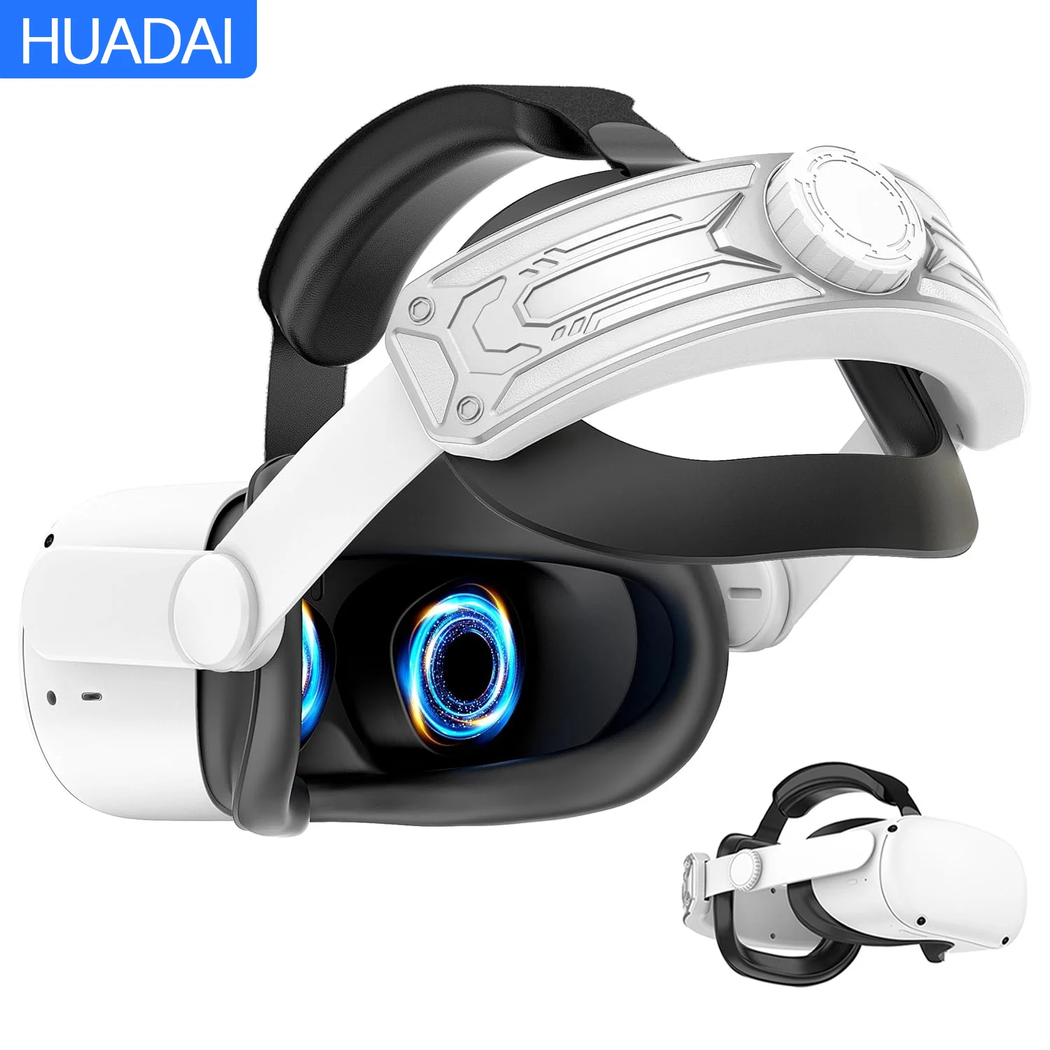 Kopfband für Meta Quest 2 VR-Headset Elite-Gurt, verstellbares weiches Kissen, Kopfband für Quest 2, Ersatz für Virtual Reality Image