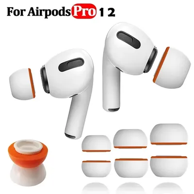 Memory-Schaum-Ohrstöpsel für Apple Airpods Pro 2 1, Silikon-Abdeckungen, Kappen, Ersatz-Ohrpolster, Ohrstöpsel für AirPod Pro-Zubehör Image
