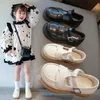 Frühling Herbst Neue kinder PU Leder Schuhe Mädchen Casual Prinzessin Baby Faulenzer Kinder Schule Student Wohnungen Größe 26-36