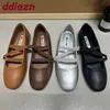 Weiche Mode Runde Kappe Damen Mary Janes Wohnungen Schuhe 2025, Neue Weibliche Slip Auf Schuhe Flache Frauen Ballerinas Tanz Schuhe