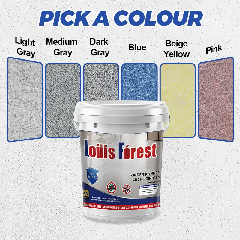 Hochglanz-Marmor-Epoxidharz-Bodenbeschichtung, 500 g, für drinnen und draußen, reine Natura-Anti-Rutsch-Bodenfarbe (theoretische Dosierung: 1 kg/5–6 ㎡ ） Image