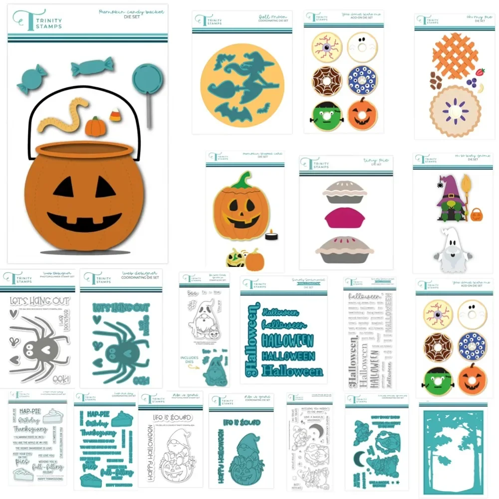 SNEAK PEEK DAY August 2024 Halloween Dies Stamps Scrapbook Diary Decoration Stencil Embossing Template DIY Greeting Card
