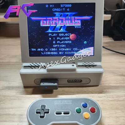 3D printed shell SFC modified machine screen game console integrated support dual screen mode
