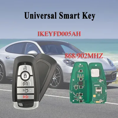 jingyuqin Universal Smart Key IKEYFD005AH 5 Buttons 868/902MHz For Autel Smart Key For KM100 IM508 IM608 KM100E