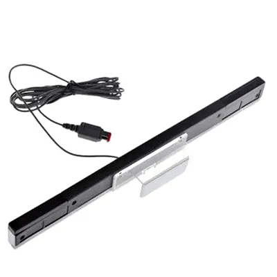 Wired Motion Sensor Receiver with Extension Cord Remote Infrared Ray IR Inductor Bar Wired Infrared Ray Sensor Bar for Wii/Wii U