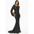 Elegantes goldenes Meerjungfrau-Abendkleid mit Umhang formelles Hochzeitskleid Bodenlange Schleppe ärmellos Bootsausschnitt Jersey mit Falten- und Raffungdesign 2025.