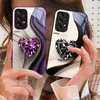 Große rosa Diamanten für Samsung Galaxy S10 4G S20 11E 30 S21 22 S24 Fe Pro S23 S25 Ultra 5G S9 gehärtetes Glas Handyhülle