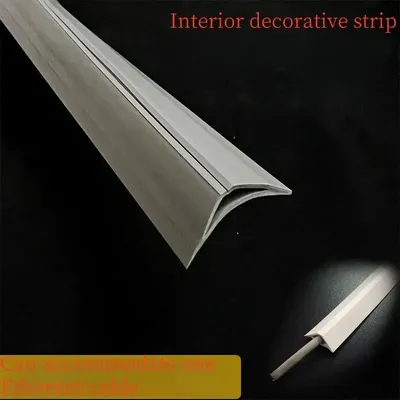 Bodeninner-Eckstreifen, selbstklebendes Wand-Eckformteil, Linie, dreieckige Kante, Klebeband, Sockellinie, Dichtungsmasse, Innenstreifen, Kantenstreifen Image