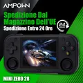 AMPOWN Mini Zero 28 Console per lettori di giochi portatili Angolo di visione IPS OCA da 2,8 pollici Videogioco retrò portatile Sistema Android Regalo