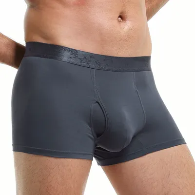 2 Stück, Herren-Slips, Herren-Unterhosen, bequem und atmungsaktiv, viereckige Jugend-Hosen, Shorts Image