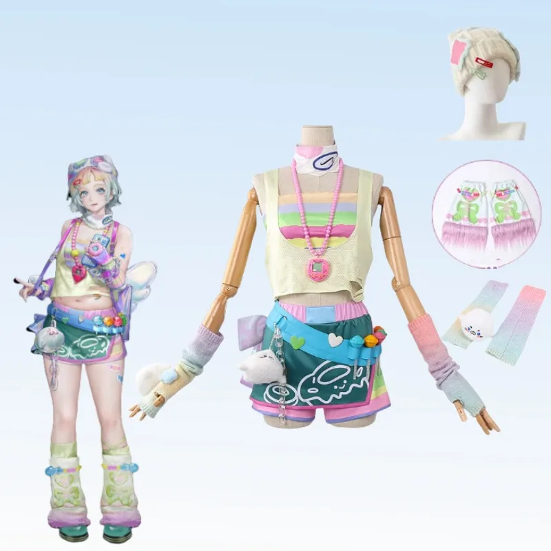 Spiel Path to Nowhere Bofei Cosplay Kostüm Weste Rock Süßes buntes Set für Halloween Anime Party Frauen Rollenspiel Outfits Image