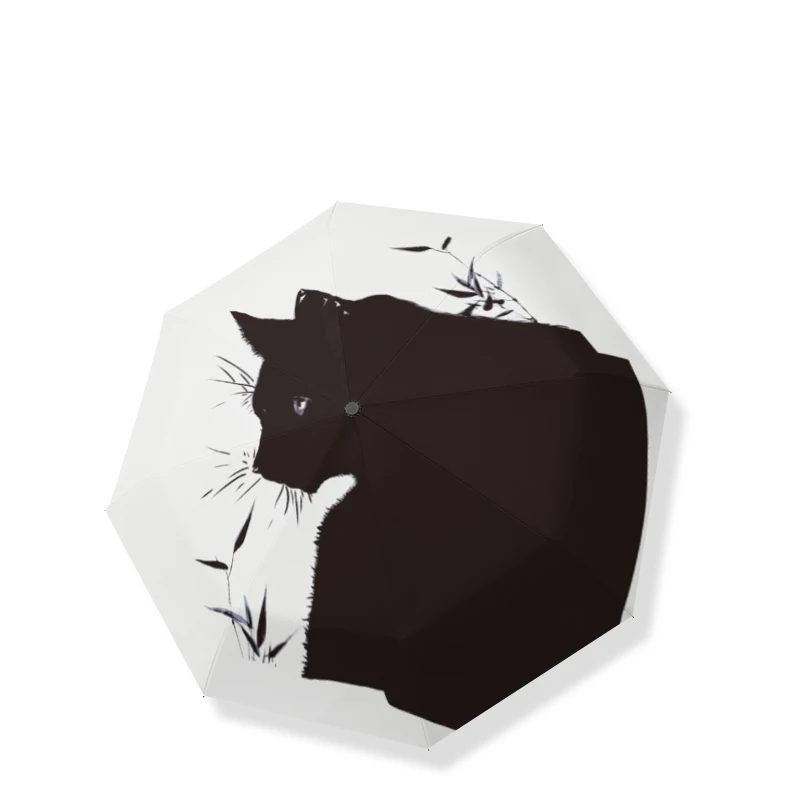 UPF 50+ Sonnenschutzschirm 38,6 Zoll, automatisch öffnen/geschlossen, windbeständig, 8 Fiberglasrahmen, tragbar, zusammenklappbar für Regen und Regen Image