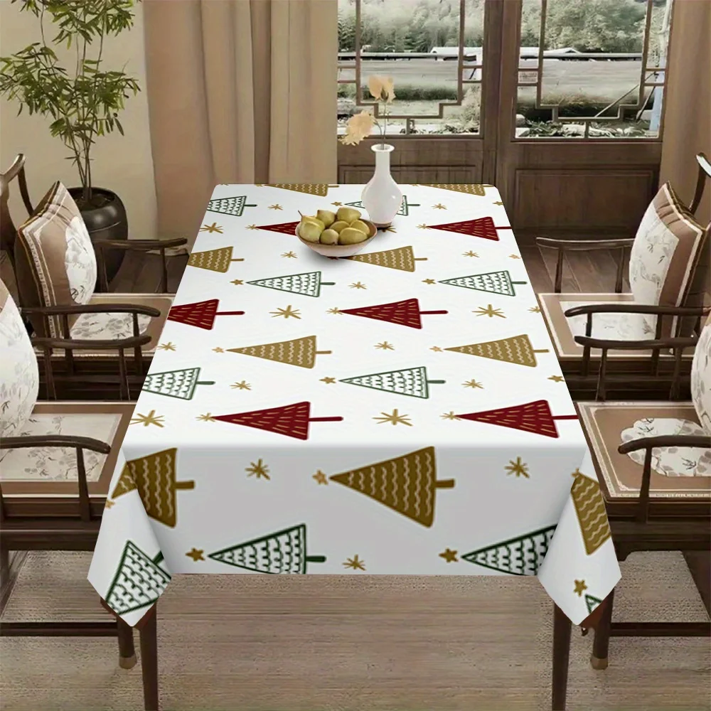 VIKAMA Weihnachtsthema Weihnachtsbaum Muster Manteles de Mesa Halloween Party Home Decor Tischdekoration Image