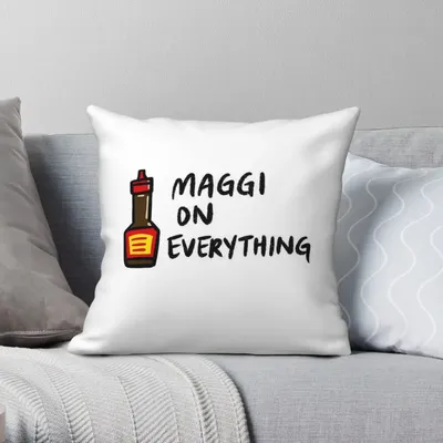Maggi auf allem Kissen bezug Polyester Leinen Samt gedruckt Reiß verschluss dekorative Kissen bezug Raum Kissen bezug 45x45 Image