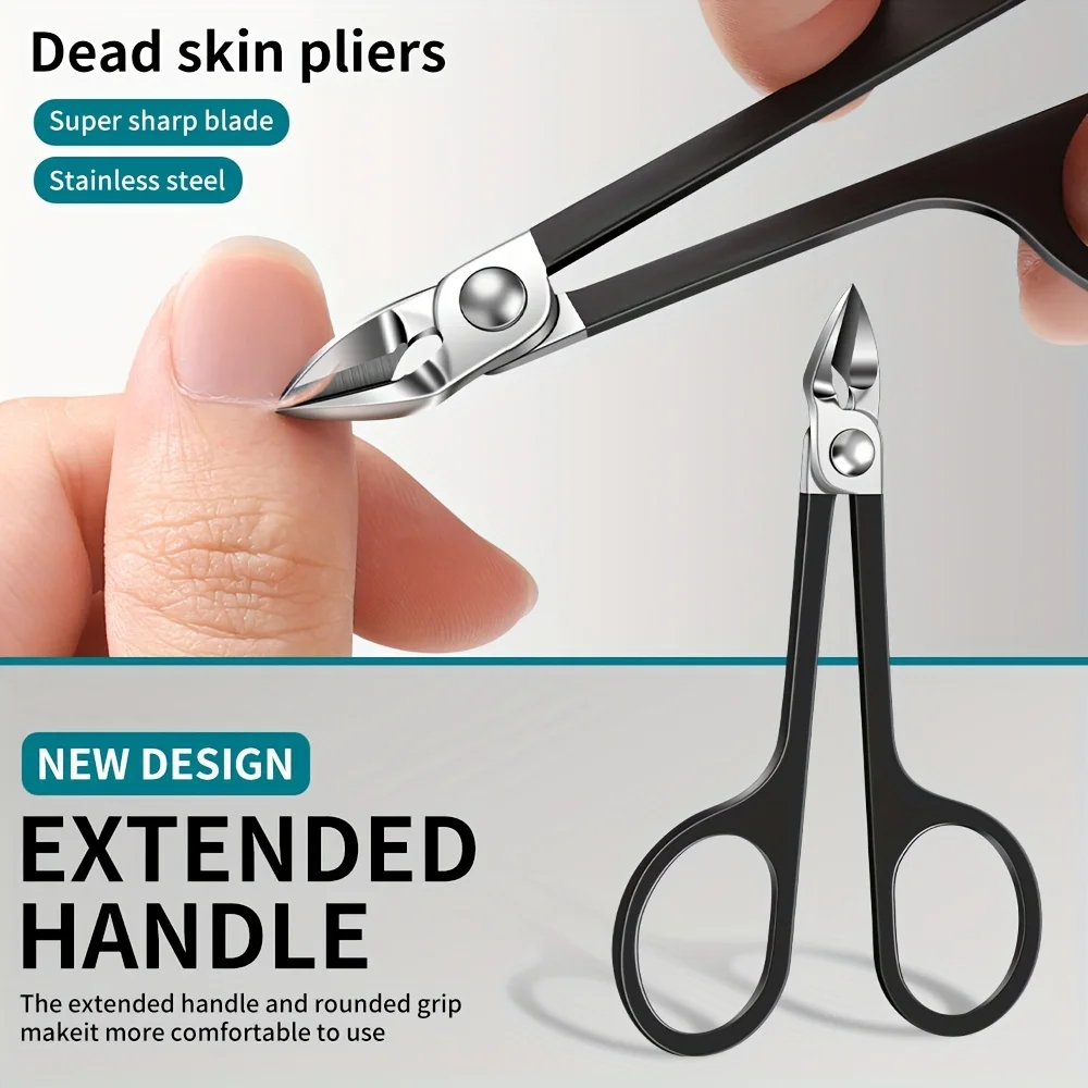 ‌ Nagelschere aus Edelstahl mit scharfer Kante, Nagelhautschneider, langlebiges Maniküre-Werkzeug ‌ Image