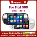 Srnubi 7 "Wireless Android Auto Carplay Per Fiat 500 2007 ~ 2015 Android Carplay Navigazione GPS Lettore Multimediale Bianco Nero