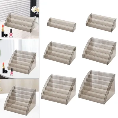 4 Tier Acrylic Riser Makeup Display Stand multi layer Organizer Rack Storage Organizers lipstick for Dresser Collections 6 Tier