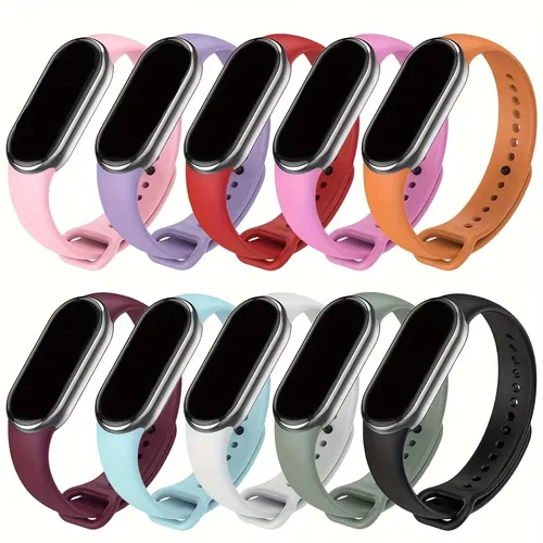 Bracelet de montre de Sport pour Xiaomi Mi band 10-NFC Bracelet de remplacement miband10 Bracelet étanche silicone smart mi band 9-8 accessoires