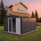 10 x 8 FT Outdoor Storage Shed, Lockable Doors and Aluminum Frames, Easy to Assemble, Metal Garden Tool Shed with Slooping Roof