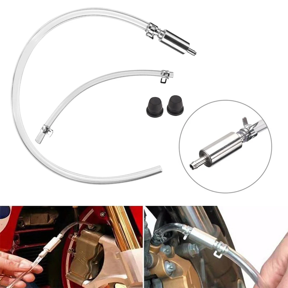 Hydraulic Clutch Brake Bleeder Hose Kit with One Way Valve Car Clutch Brake Bleeder Hose Motorcycle Brake Oil Fluid Pump Bleeder
