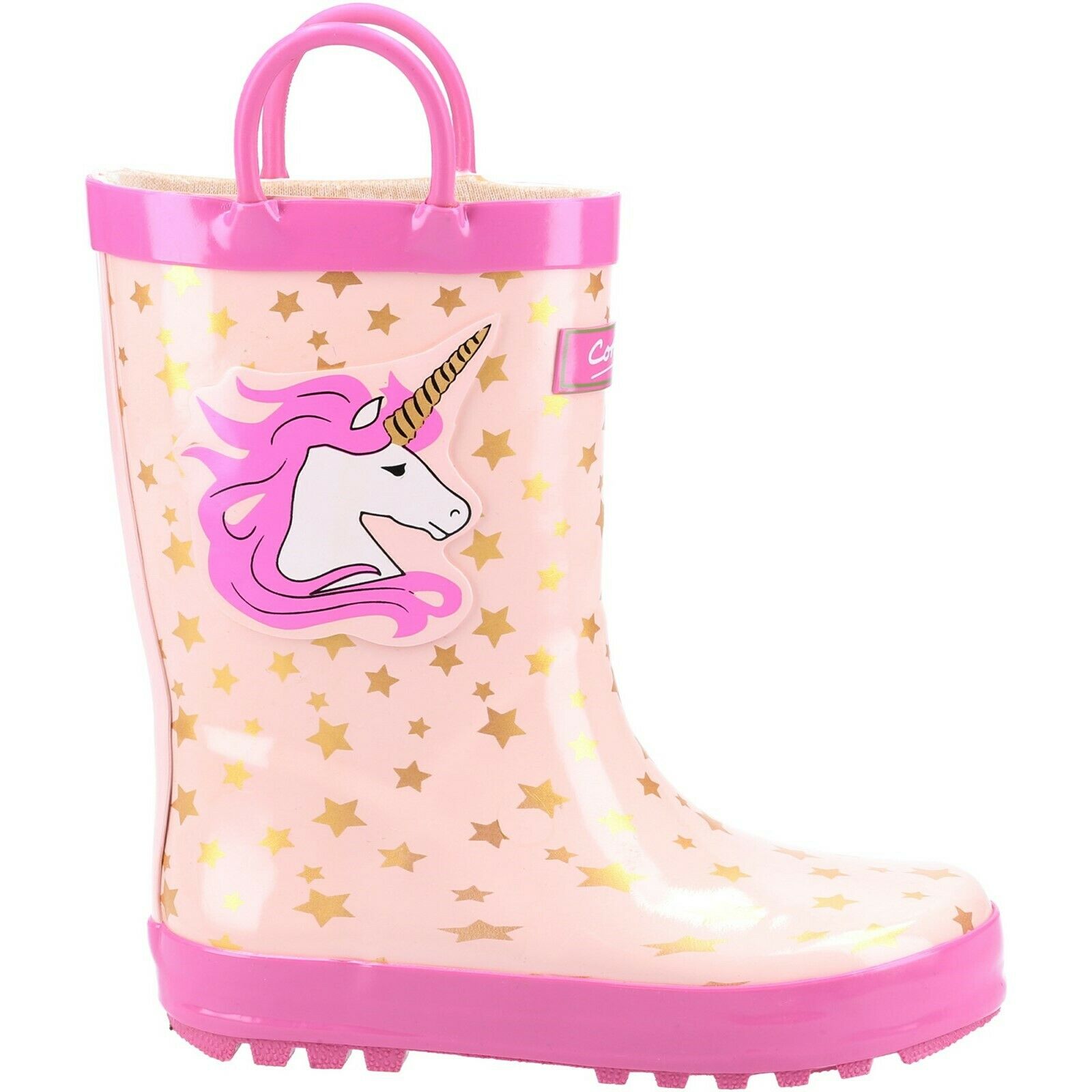 Cotswold - Kinder Gummistiefel "Puddle", Einhorn (Pink) Image