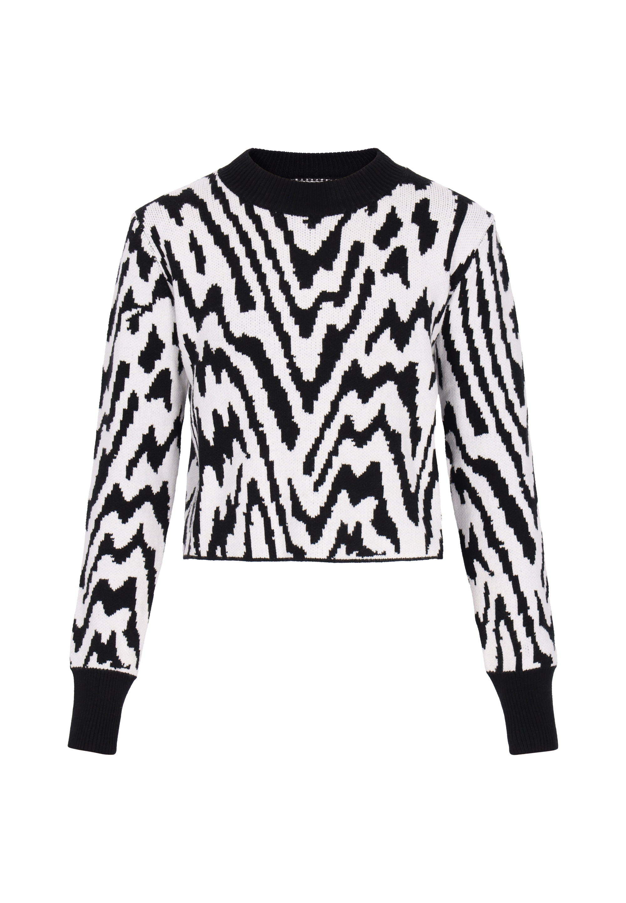 Mymo Pullover Frauen schwarz-weiß Image