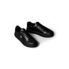 Sneaker CALVIN KLEIN JEANS "CLASSIC CUPSOLE LACEUP LTH", Herren, Gr. 43, schwarz, Leder, unifarben, sportlich, Schuhe, Schnürschuh, Halbschuh, Freizeitschuh mit seitlichem CK-Logo
