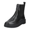 Stiefelette CLARKS "Clarks Stiefelette Leder/Textil", Damen, Gr. 38, schwarz, Leder, Textil, casual, Schuhe