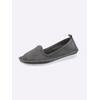 Slipper ANDREA CONTI, Damen, Gr. 38, grau, Leder, Rindsleder, Veloursleder, modisch, Schuhe