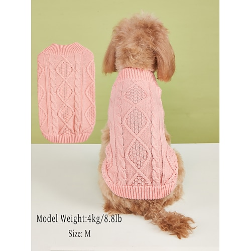 Hund Mäntel Pullover Hunde-Kostüm Lässig Einfacher Stil Winter Weich Waschbar Mode Bequem Dicht Outdoor Party Alltagskleidung Innen Alltagstauglich Hundebekleidung for Beagle Buldogge Shiba Inu Image