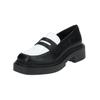 Slipper STEVE MADDEN "STEVE MADDEN Slipper Leder/Synthetik", Damen, Gr. 40, schwarz (schwarz, weiß), Leder, Synthetik, casual, Schuhe