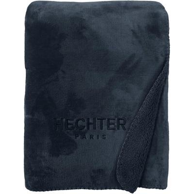 Wohndecke HECHTER PARIS "0238002", blau (marine), B:150cm L:200cm, Wohndecken, Teddyfleece, Decke, Kuscheldecke, superweich, bequem, wohlig warm Image