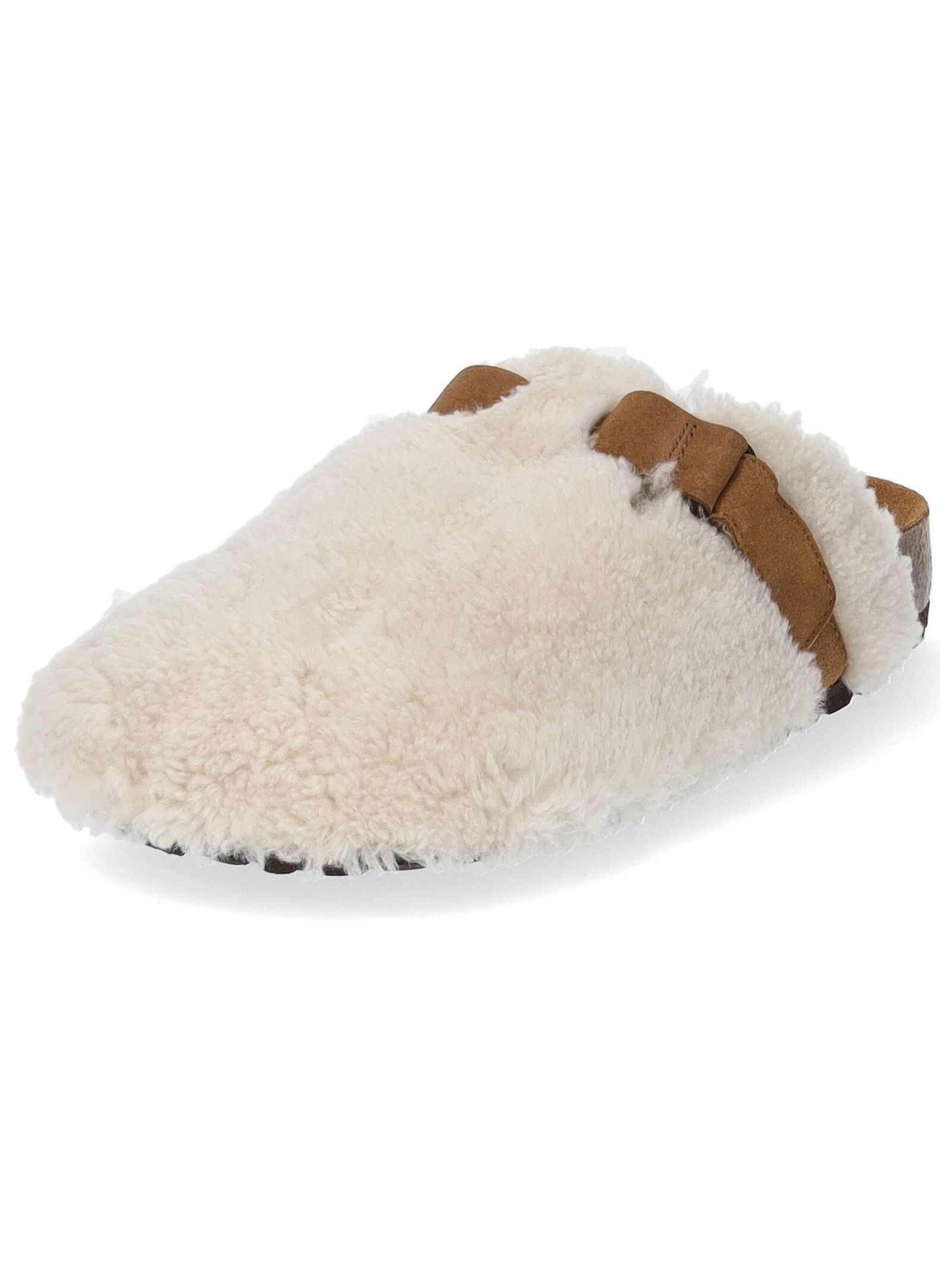 Pantolette SHEPHERD "Shepherd Pantoletten Lammfell", Damen, Gr. 37, beige (creme), Lammfell, Schuhe Pantolette