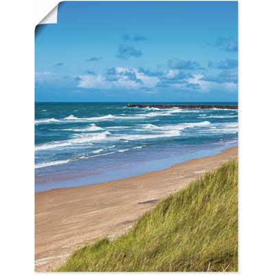 Poster ARTLAND "Düne und Strand bei Hirtshals Dänemark I", blau (farbe bild(er): blau), B:30cm H:40cm T:0,1cm, Papier, Bilder, als Alubild, Outdoorbild, Leinwandbild in verschied. Größen Image