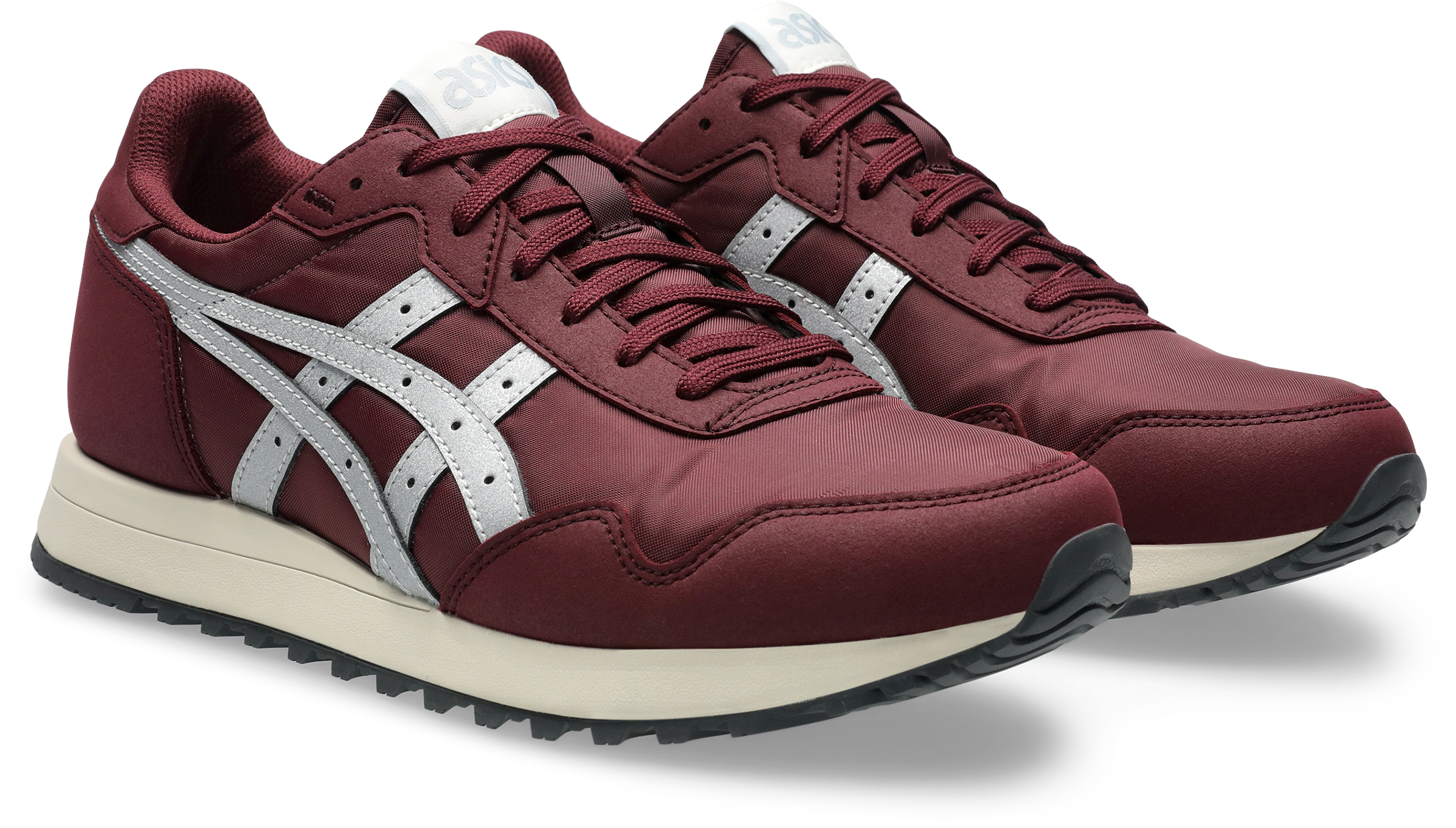 Sneaker ASICS SPORTSTYLE "TIGER RUNNER II", Gr. 44, silber (port royal, pure silber), Synthetik, Schuhe