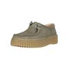 Schnürschuh CLARKS "Torhill Bee", Damen, Gr. 41, grün, Leder, klassisch, Schuhe, mit kultiger gerippter Sohle