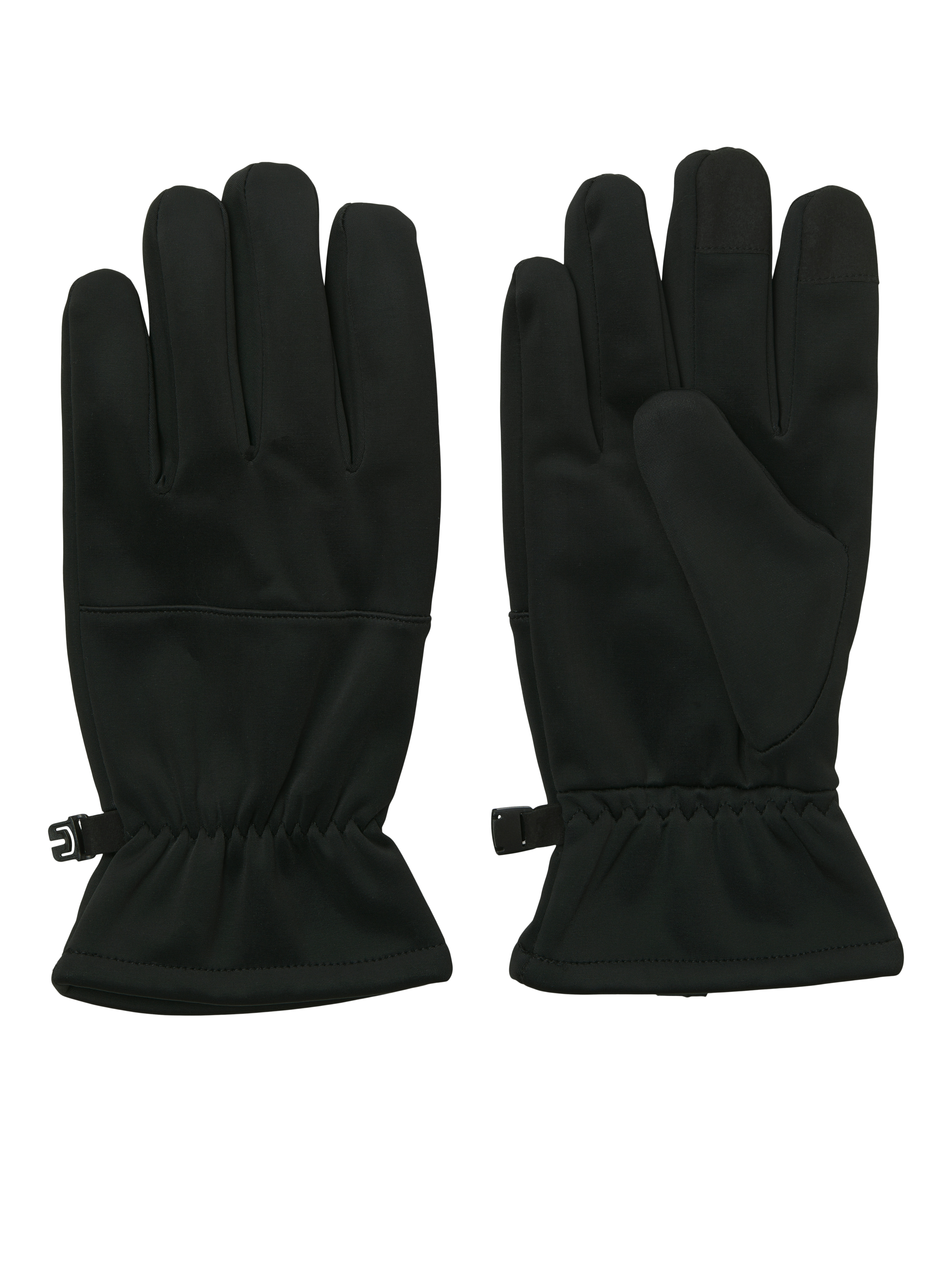 Winter-Arbeitshandschuhe JACK & JONES "JACTECH GLOVES NOOS", Herren, schwarz, Materialmix, unifarben, Handschuhe