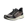 Sneaker ARA "Ara Sneaker Leder/Textil", Damen, Gr. 43, schwarz kombi, Leder, Textil, casual, Schuhe