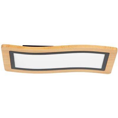 Neuwertig] Lucande LED-Deckenleuchte Joren 46 cm lang Holz 3.000 k Deckenlampe Lampe S182 Image