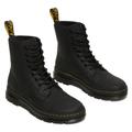 Schnürboots DR. MARTENS "Combs", Herren, Gr. 45, schwarz, Leder, klassisch, Schuhe, Schnürboots, Freizeitstiefelette mit Anziehlasche